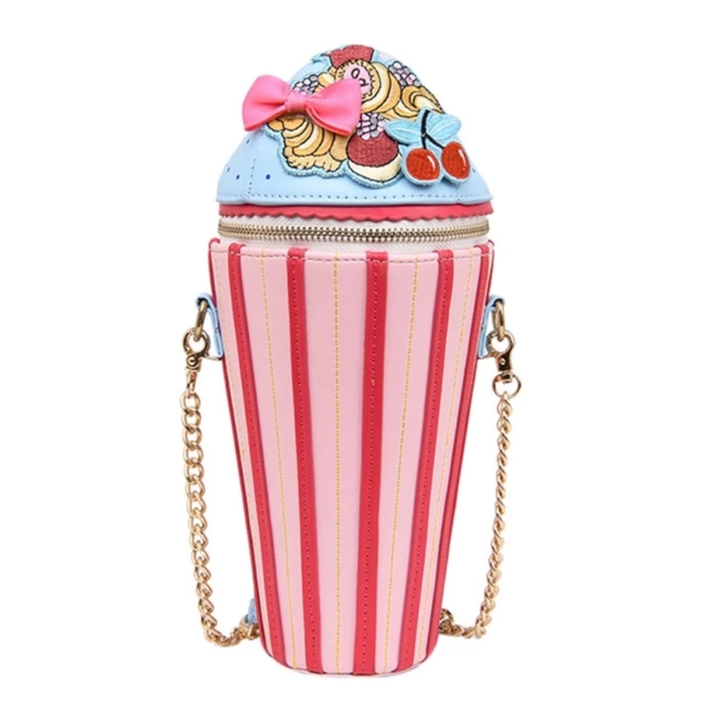 Women Creative Fun Shoulder Bags Cupcake Ice Cream